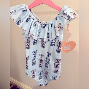 Hugo loves Tiki Gummy Bears swimsuit NWT size 12